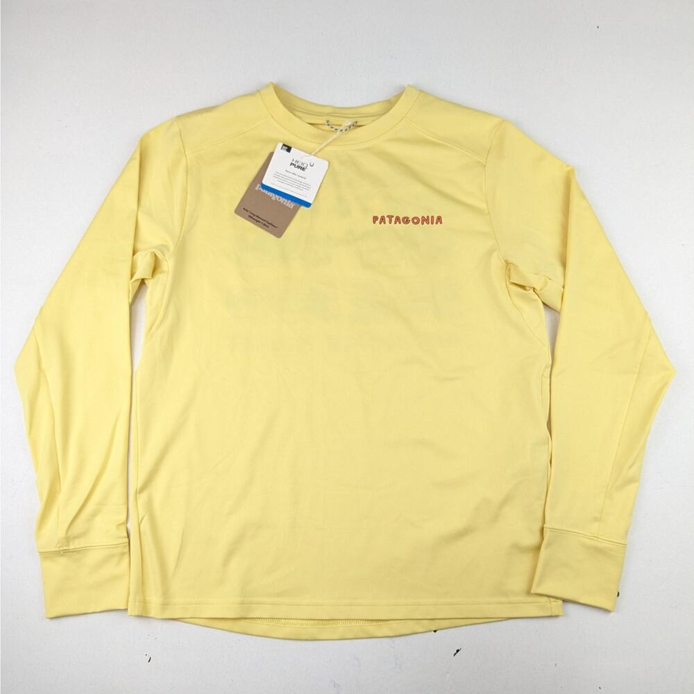 Patagonia Youth LS Capilene Shirt - Mulled Yellow - How to Heal - Large